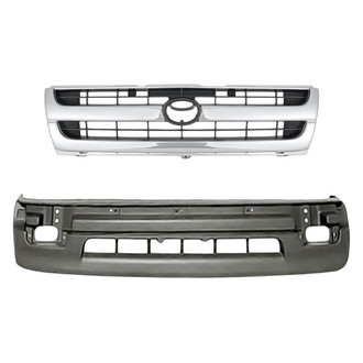 Replace® - 2-Piece (Front Bumper Cover, Grille) (Standard Line)