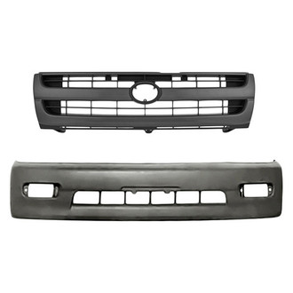 Replace® - 2-Piece (Front Bumper Valance, Grille) (Standard Line)