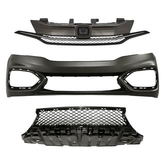Replace® - 3-Piece (Front Bumper Cover, Grille, Front Bumper Grille) (CAPA Certified)