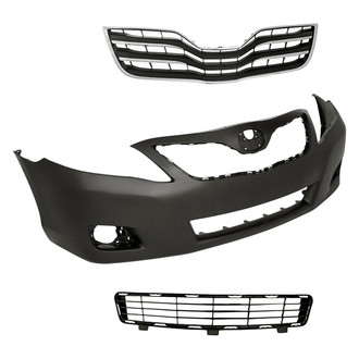 Replace® - 3-Piece (Front Bumper Cover, Grille, Front Lower Bumper Grille) (Standard Line)