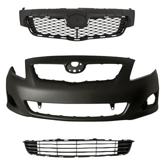Replace® - 3-Piece (Front Bumper Cover, Grille, Front Bumper Grille) (Standard Line)