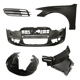 Replace® - 5-Piece (Front Bumper Cover, Front Driver Side Fender, Front Driver Side Fender Liner Rear Section, Front Driver Side Fender Liner Front Section, Front Driver Side Fog Light Cover) (Standard Line)