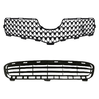 Replace® - 2-Piece (Grille, Front Lower Bumper Grille) (Standard Line)