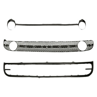 Replace® - 3-Piece (Front Lower Bumper Grille Molding, Front Lower Center Bumper Grille, Front Fog Light Trim) (Standard Line)