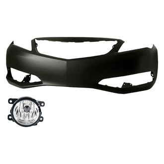 Replace® - 3-Piece (Front Bumper Cover, Driver and Passenger Side Fog Light) (Standard Line)