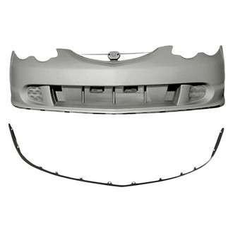 Replace® - 2-Piece (Front Bumper Cover, Front Bumper Spoiler) (Standard Line)