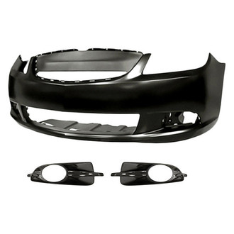 Replace® - 3-Piece (Front Bumper Cover, Front Inner and Outer Fog Light Bezel) (Standard Line)