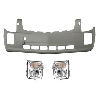 Replace® - 3-Piece (Front Bumper Cover, Driver and Passenger Side Turn Signal/Fog Light) (Standard Line)