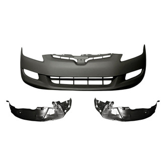 Replace® - 3-Piece (Front Bumper Cover, Front Driver and Passenger Side Fender Liner) (Standard Line)