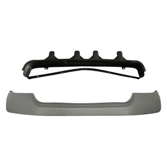 Replace® - 2-Piece (Front Upper Bumper Cover, Center Grille Surround Molding) (Standard Line)
