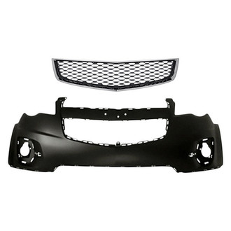Replace® - 2-Piece (Front Upper Bumper Cover, Lower Grille) (Standard Line)