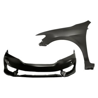 Replace® - 2-Piece (Front Bumper Cover, Front Driver Side Fender) (Standard Line)