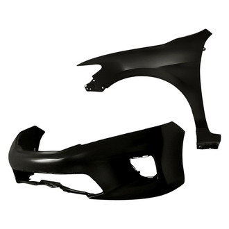 Replace® - 2-Piece (Front Bumper Cover, Front Driver Side Fender) (Standard Line)