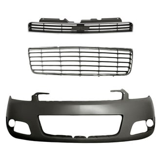 Replace® - 3-Piece (Front Bumper Cover, Grille, Front Bumper Grille) (Standard Line)