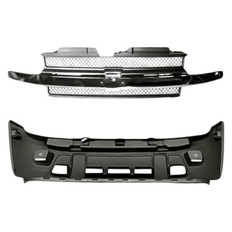 Replace® - 2-Piece (Front Bumper Cover, Grille) (Standard Line)