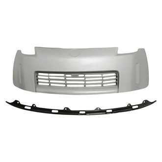 Replace® - 2-Piece (Front Bumper Cover, Front Bumper Spoiler) (Standard Line)