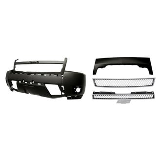 Replace® - 4-Piece (Front Lower Bumper Cover, Upper and Lower Grille) (Standard Line)