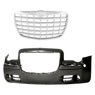 Replace® - 2-Piece (Front Bumper Cover, Grille) (Standard Line)