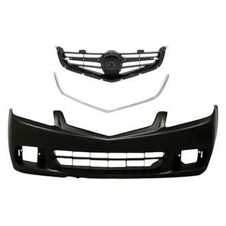 Replace® - 3-Piece (Front Bumper Cover, Grille, Lower Grille Molding) (Standard Line)