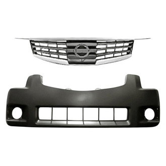 Replace® - 2-Piece (Front Bumper Cover, Grille) (Standard Line)