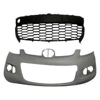 Replace® - 2-Piece (Front Bumper Cover, Front Bumper Grille) (Standard Line)