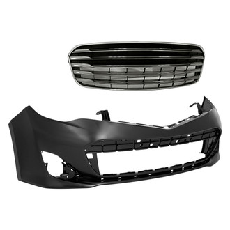 Replace® - 2-Piece (Front Bumper Cover, Front Lower Bumper Grille) (Standard Line)