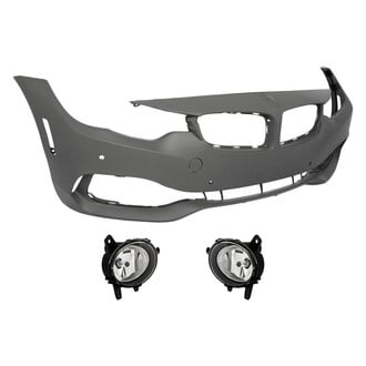 Replace® - 3-Piece (Front Bumper Cover, Driver and Passenger Side Fog Light) (Standard Line)