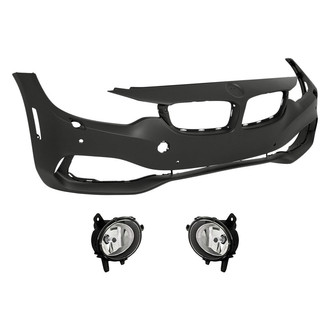 Replace® - 3-Piece (Front Bumper Cover, Driver and Passenger Side Fog Light) (Standard Line)