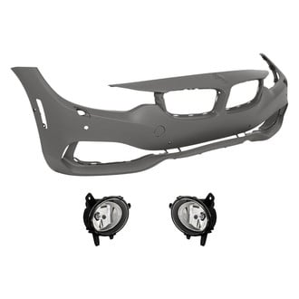 Replace® - 3-Piece (Front Bumper Cover, Driver and Passenger Side Fog Light) (Standard Line)