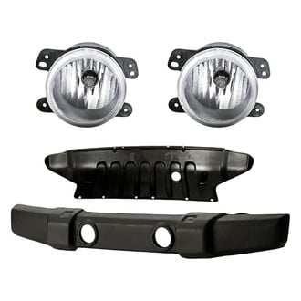 Replace® - 4-Piece (Front Bumper Cover, Front Lower Bumper Valance, Driver and Passenger Side Fog Light) (Standard Line)