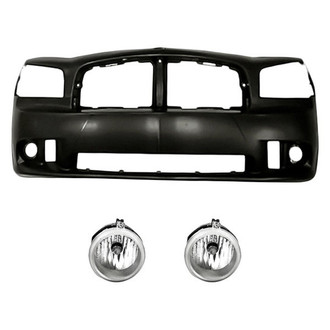 Replace® - 3-Piece (Front Bumper Cover, Driver and Passenger Side Fog Light) (Standard Line)