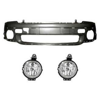 Replace® - 3-Piece (Front Bumper Cover, Driver and Passenger Side Fog Light) (Standard Line)