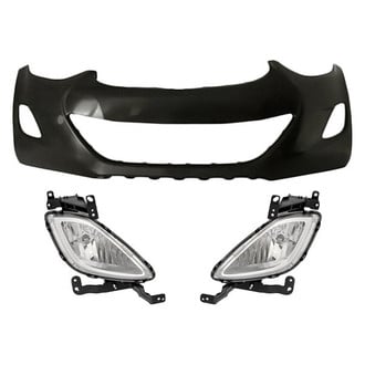 Replace® - 3-Piece (Front Bumper Cover, Driver and Passenger Side Fog Light) (Standard Line)