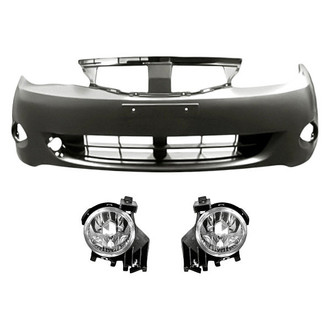 Replace® - 3-Piece (Front Bumper Cover, Driver and Passenger Side Fog Light) (Standard Line)