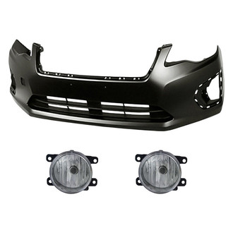 Replace® - 3-Piece (Front Bumper Cover, Driver and Passenger Side Fog Light) (Standard Line)