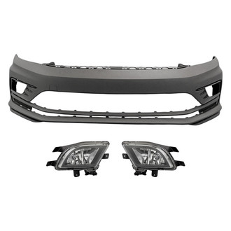 Replace® - 3-Piece (Front Bumper Cover, Driver and Passenger Side Fog Light) (Standard Line)