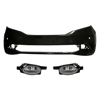 Replace® - 3-Piece (Front Bumper Cover, Driver and Passenger Side Fog Light) (Standard Line)