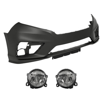 Replace® - 3-Piece (Front Bumper Cover, Driver and Passenger Side Fog Light) (Standard Line)