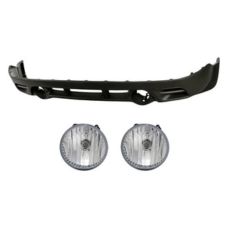 Replace® - 3-Piece (Front Lower Bumper Cover, Driver and Passenger Side Fog Light Lens and Housing) (Standard Line)