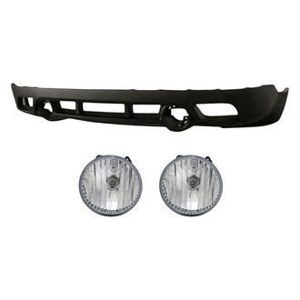 Replace® - 3-Piece (Front Lower Bumper Cover, Driver and Passenger Side Fog Light Lens and Housing) (Standard Line)