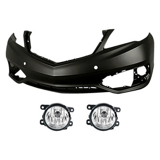 Replace® - 3-Piece (Front Bumper Cover, Driver and Passenger Side Fog Light) (Standard Line)