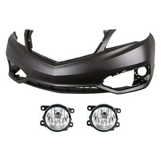 Replace® - 3-Piece (Front Bumper Cover, Driver and Passenger Side Fog Light) (Standard Line)