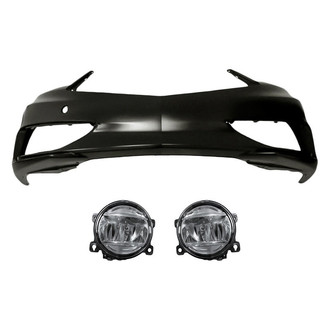 Replace® - 3-Piece (Front Bumper Cover, Driver and Passenger Side Fog Light) (Standard Line)