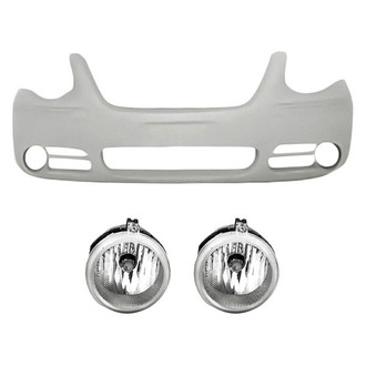 Replace® - 3-Piece (Front Bumper Cover, Driver and Passenger Side Fog Light) (Standard Line)