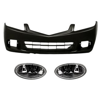 Replace® - 3-Piece (Front Bumper Cover, Driver and Passenger Side Fog Light Lens and Housing) (Standard Line)