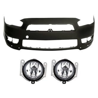 Replace® - 3-Piece (Front Bumper Cover, Driver and Passenger Side Fog Light) (Standard Line)