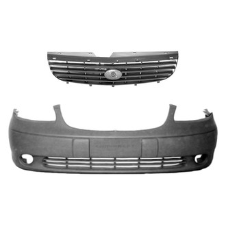 Replace® - 2-Piece (Front Bumper Cover, Grille) (Standard Line)