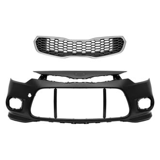 Replace® - 2-Piece (Front Bumper Cover, Grille) (Standard Line)