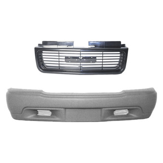 Replace® - 2-Piece (Front Bumper Cover, Grille) (Standard Line)