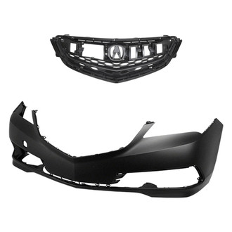 Replace® - 2-Piece (Front Bumper Cover, Grille) (Standard Line)
